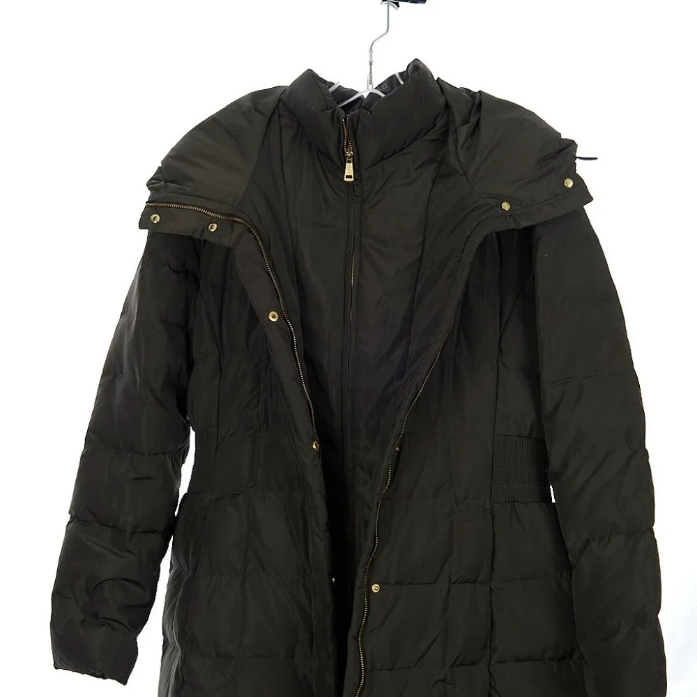 Cole Haan Bib Insert Down & Feather Fill Coat Women's Size XL - Picture 9 of 12